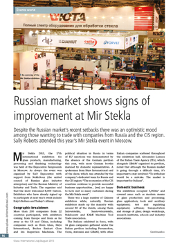 Russian market shows signs of improvement at Mir Stekla