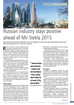 Russian industry stays positive ahead of Mir Stekla 2015