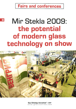 Mir Stekla 2009: the potential of modern glass tehnology on show